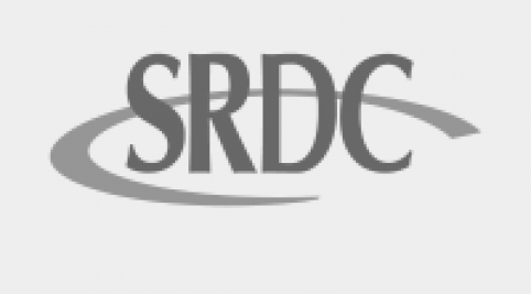 SRDC logo on a gray background