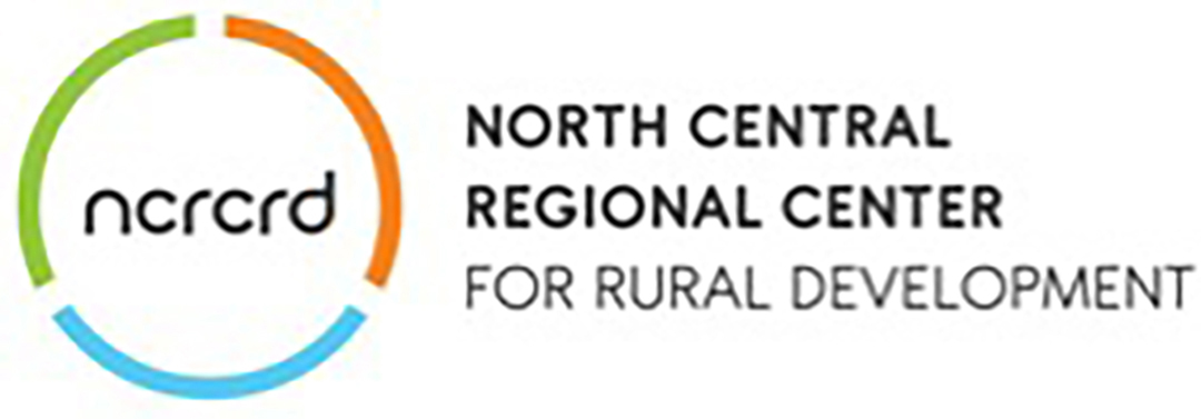 Logo for the NCRCRD with the text: North Central Regional Center for Rural Development